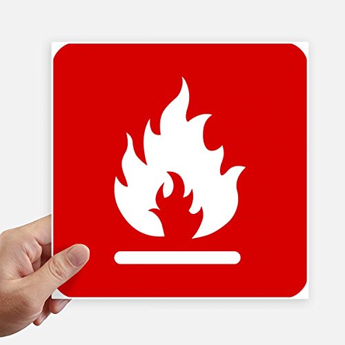 Sticker feu rouge 20 cm pour protéger vos murs des chocs