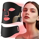 LED Light Therapy Mask Skin Care Mask, LED Red 630&plusmn;5nm & NIR 830nm Wavelength for Home Use(model:...