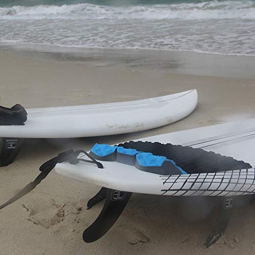 Oceanbroad Surfboard Fin Thruster 3 Fins For Future-Based Fin Box With Screws Wax Comb Key #TOP3