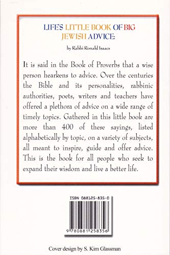 Life's Little Book Of Big Jewish Advice #TOP1
