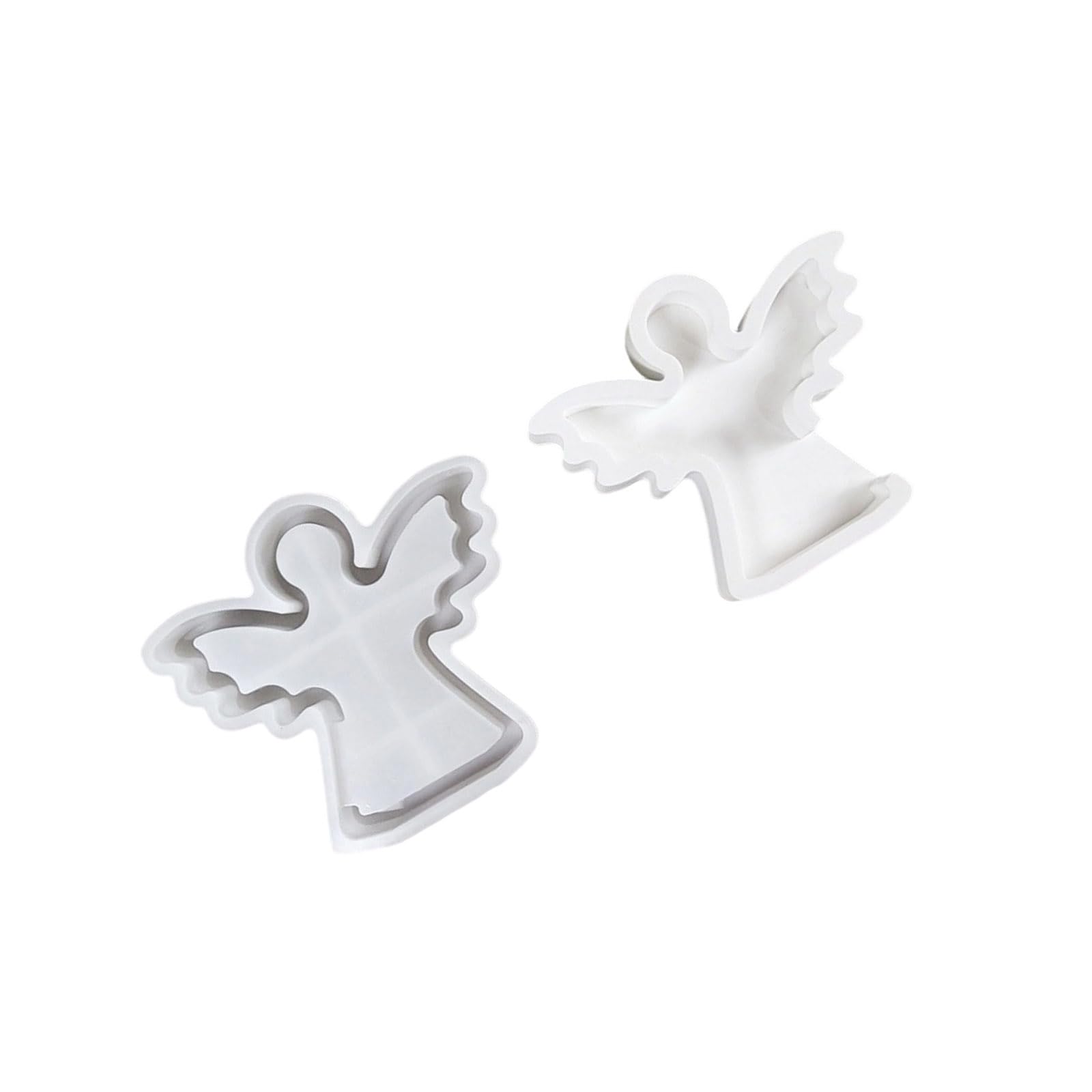 Qusinfc Cherubs with Heart Star Casting Molds Ornament Molds Silicone Plasters for Home Decorations Cherubs with Heart Star Casting Ornament Silicone Plasters for Home