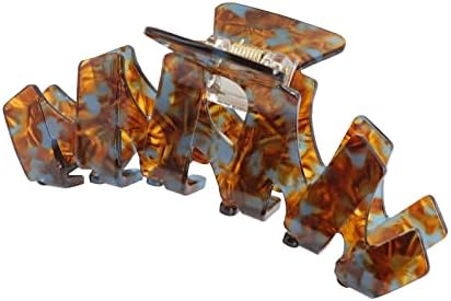 4.1 Inch Hair Claw Clip, Medium Strong Grip, Bendable Teeth, Hair Clips for Thick Hair Women Girls Hair Jaw Clips Hair Clamps (Tortoise)