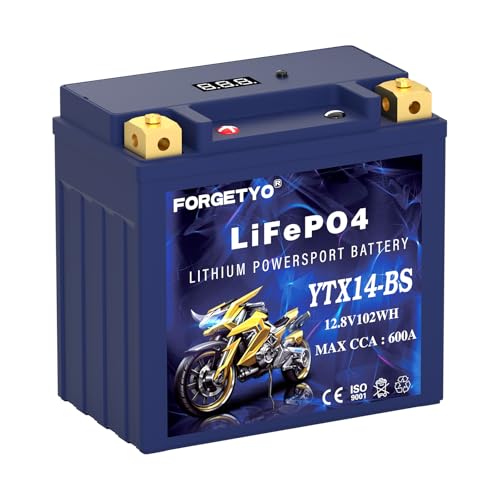 YTX14-BS Lithium 12V 8AH Battery