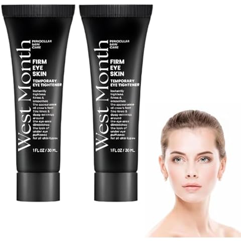 WEST MONTH-Make up Eye Firmer, Instant Eye Firm Cream, WEST MONTH Fast Firming Eye Cream, Instant Reduces Under Eye Bags, Dark Circles, Puffiness, Anti Aging Fine Lines (2pcs) Cover