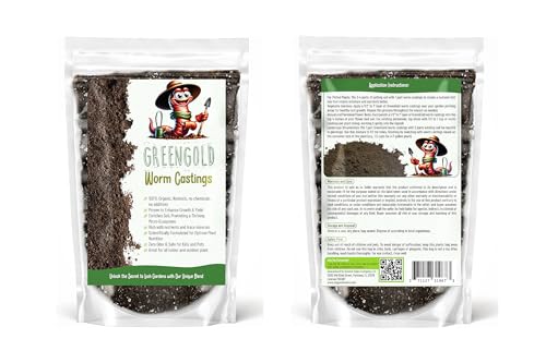 Image of GARDENWISE Organic Worm Castings Premium Worm Castings Fertilizer for Nutrient-Rich Soil and Healthy Growth (1 Quart)