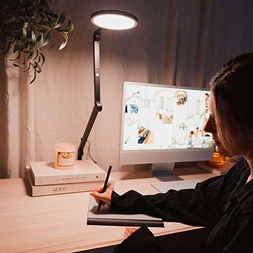 Lume Cube Edge Led Desk Light | Remote Work Swing Arm Desk Lamp With Clamp | Video Conferencing Lighting, Zoom Webcam, Task Light, Drafting Light, Table Lamp | Adjustable Brightness, Color Temperature #TOP7