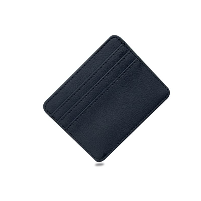 Slim Leather Minimalist Front Pocket Wallet, RFID Blocking Credit Card Holder Card Cases for Men Women