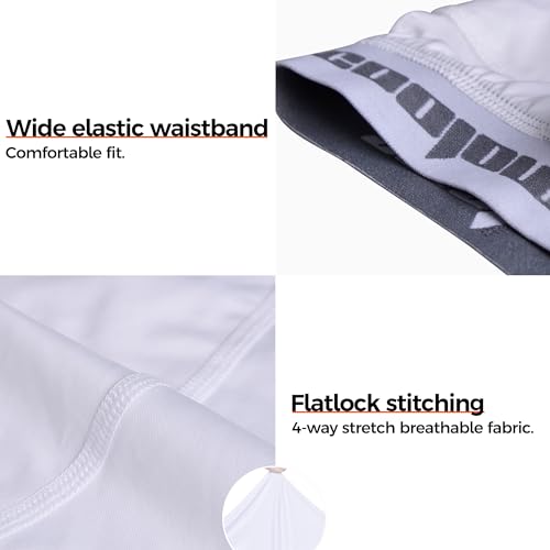 Image of COOLOMG Youth Boys Sliding Shorts with Athletic Cup Baseball