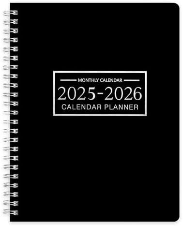 Inspired By Erin Condren 2025 Weekly/Monthly Planner 8.3\"x6\" Watercolor Painted Print: Spiral Binding, Adult Stationery