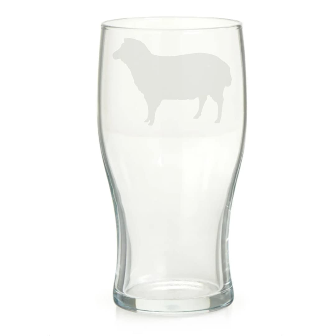 Sheep Engraved Pint Glass, Gift for Women, Gift for Men