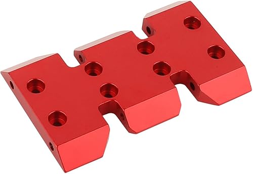 Miniatura 4 de ZXYRC Placa de deslizamiento de caja de engranajes de transmisión de metal inferior de aluminio para 110 RC Crawler LCG Axial SCX10 I II III Capra