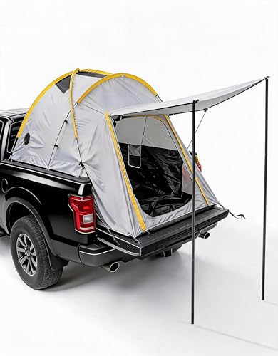 Pickup Truck Tent with Awning Shade,210 d Waterproof PU...