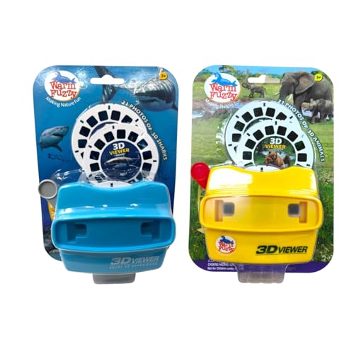 WARM FUZZY Toys 3D Viewfinder (Shark) + (Zoo Animals)