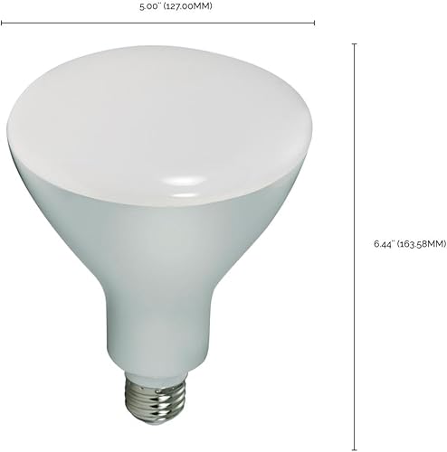 Miniatura 8 de SATCO S9635-11.5 vatios; LED BR40; 3000K; 120 voltios; regulable (paquete de 12)