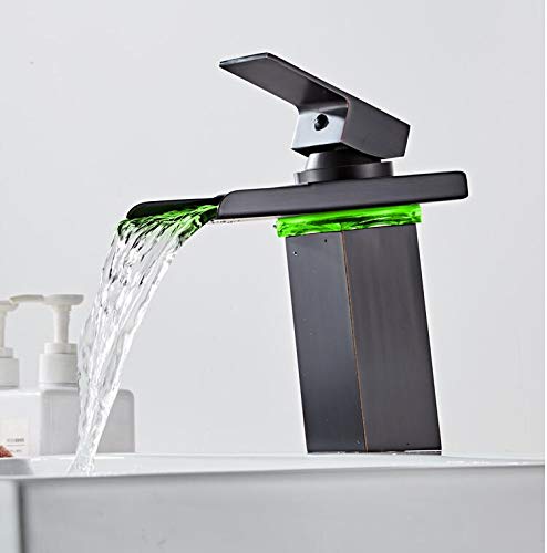 Mitigeur lavabo LED laiton pour éviter les brûlures d'eau chaude - 4