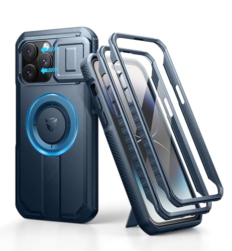 Évitez les rayures : coque iPhone 14 Pro Max magnétique avec protège-caméra coulissant