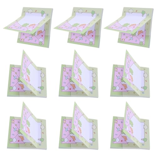 Blocs-notes Adhésifs Saint-Patrick HOMSFOU Lot de 30 Notes Autocollantes 7,6x7,6 cm Trèfle Vert