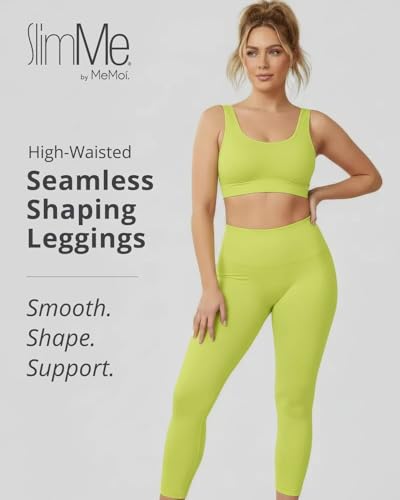 Image of SlimMe High Waisted Shapewear Leggings, Tummy Control Compression