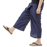 [沖縄技研] タイパンツ ヒモ仕様 ロングタイプ ユニセックス メンズ レディース (ネイビー)