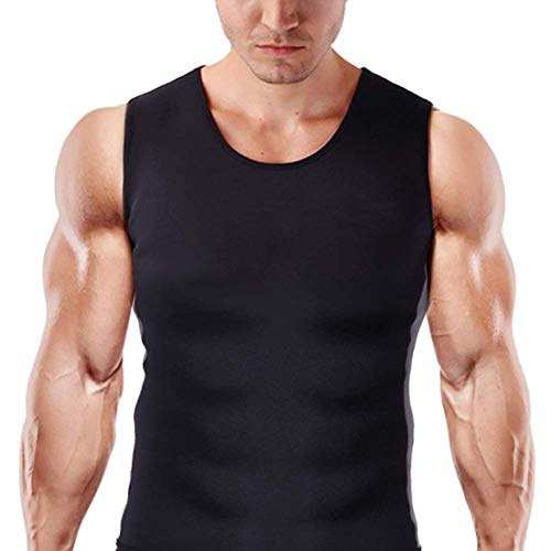 Cimkiz Sauna Vest Man Neoprene Sweat Vest Weight Lose Sweat Tank top Fat