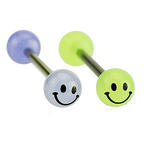 Générique Lot 2 Piercings Langue Smile SOLENNE