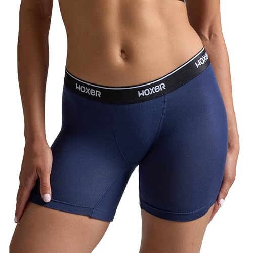 Image of Woxer Boxer Shorts for Women - 5 inch Baller Boy Shorts Underwear, Soft Modal, Chafe Free - Breathable & Moisture-Wicking