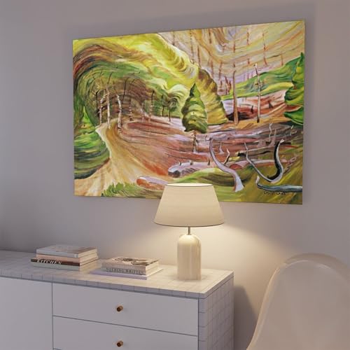 Impression sur toile Emily Carr avec cadre à suspendre pour salon moderne