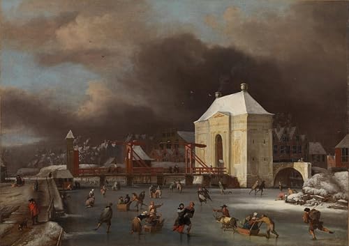 Tableaux sur toile Jan Van Kessel Heiligewegspoort Amsterdam pour déco murale 60x90cm