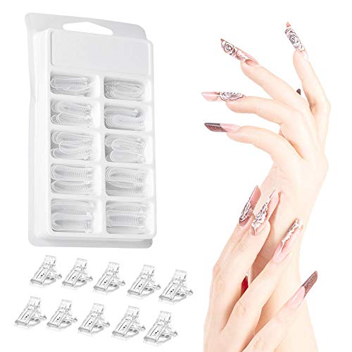 IKAAR Nageldesign-Sets 100 Stück Poly Gel Nagelverlängerungen Kit, Künstliche Nägel Tipps Nagelspitzen Falsche… – Bild 7