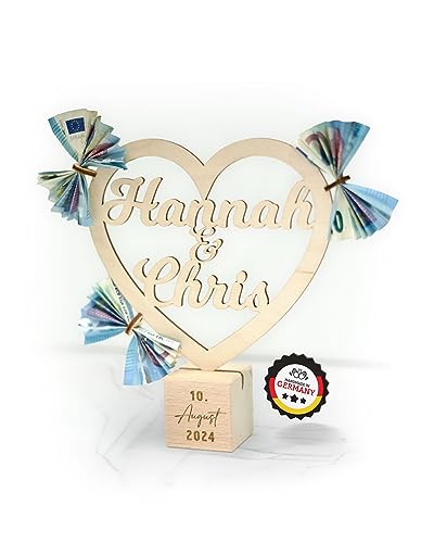 Individuelles Geschenk zur Hochzeit aus Holz