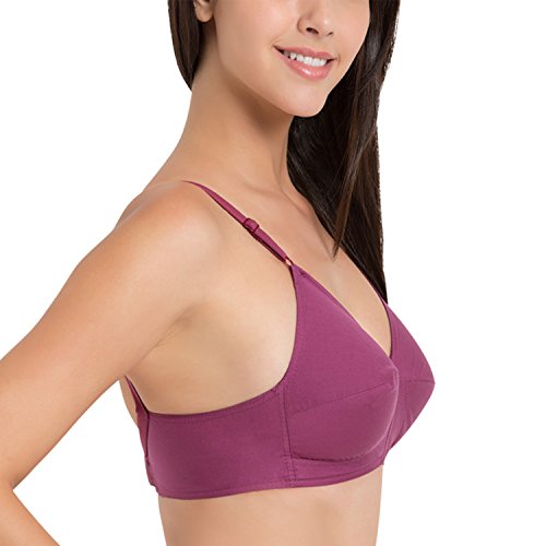 Image of SOUMINIE - U Shaped Back - 100% Cotton Full Figure Bra - Minimizer - Non Padded - Full Coverage Wirefree Seamed Bra