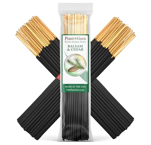 Balsam and Cedar Exotic Incense Sticks 7 Inch - Bulk 1 Bundle 85 to 100 Sticks - Natural 7