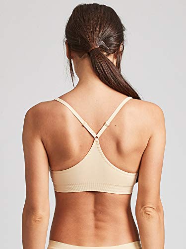 Image of Kalon Women's 4 Pack Racerback Sports Bralette Seamless Wireless Comfort Bra