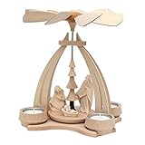 Diese liebevoll gestaltete und handgedrechselte Teelicht-Holz-Pyramide sollte in keiner weihnachtlichen Dekoration fehlen. Ein sehr attraktiver Preis in Anbetracht der Qualität der Pyramide runden dieses Angebot ab. Auf der Etage der Pyramide sind handgeschnitzte Tiroler Figuren platziert worden. Diese Pyramide ist ein exklusiv für Dekohelden24 gefertigter und ausschließlich von Dekohelden24 vertriebener Artikel !