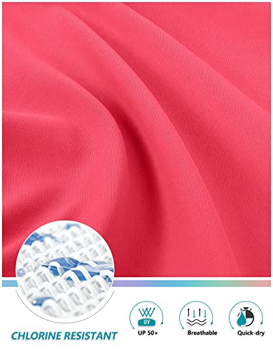 Image of Kayrth Women's High Waisted Swim Skirt with Zipper Pockets Tummy Control Bathing Suit Swimsuit Tankini Bottoms