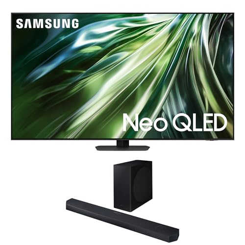 Image of Samsung QN98QN90DAFXZA 98 Inch Neo QLED TV with 4K AI Upscaling and a Samsung HW-QS730D 3.1.2ch Soundbar with True Dolby Atmos Sound (2024)