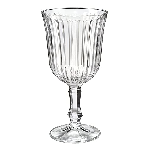 Nordring Retro Allzweckgläser Weingläser Wassergläser mit Stiel dickwandige Gläser Vintage spülmaschinenfeste Weingläser Nostalgie 14,5 cm hoch, transparent, Glas, fasst ca. 180 ml Cover