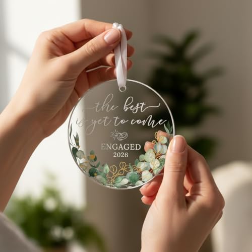 HEXMOZ Engagement Gifts for Couples, Women, Her - Engagement Ornament 2026 - Image 2