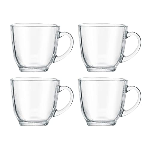 Image of MARKQUES Teaware Glass Cup for Green Tea, Herbal Tea, Coffee (Transparent, Clear, 200 ml) 4 Pieces