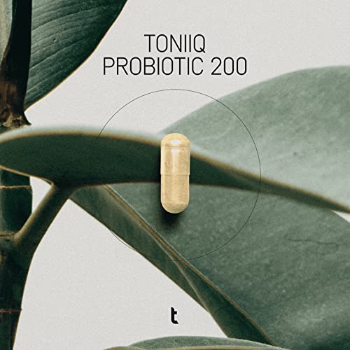 Toniiq 200 Billion Cfu Probiotic Supplement 30 Verified Third-Party Tested Strains - Fully Shelf-Stable Probiotics Formula With Prebiotic Blend - Extended Release Capsules #TOP3