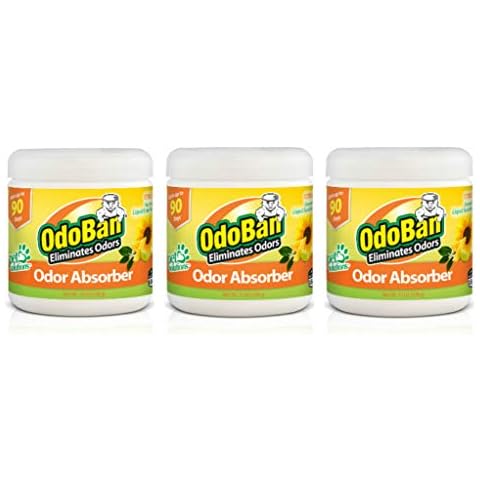 OdoBan Solid Odor Absorber Eliminator for Home and Small Spaces, Citrus Scent, 14 Ounces Each, 3-Pack Cover