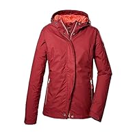 killtec Dames Functioneel jack/outdoorjack met capuchon KOS 68 WMN JCKT, dark aubergine, 34, 41347-000