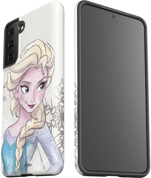 Skinit Pro Phone Case Compatible with Galaxy S21 Plus 5G - Officially Licensed Disney Frozen Elsa Snowflakes Art Design