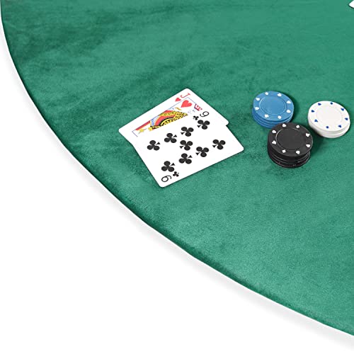 Yilio Dawn Green Poker Table Cover - For Round Tables Between 36" - 48" - With Drawstring #TOP4