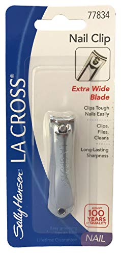 Sally Hansen La Cross Nail Clip 77834, Extra Wide Blade, Long-lasting Sharpness (Clips Tough Nails Easily - Clips, Files & Cleans)…