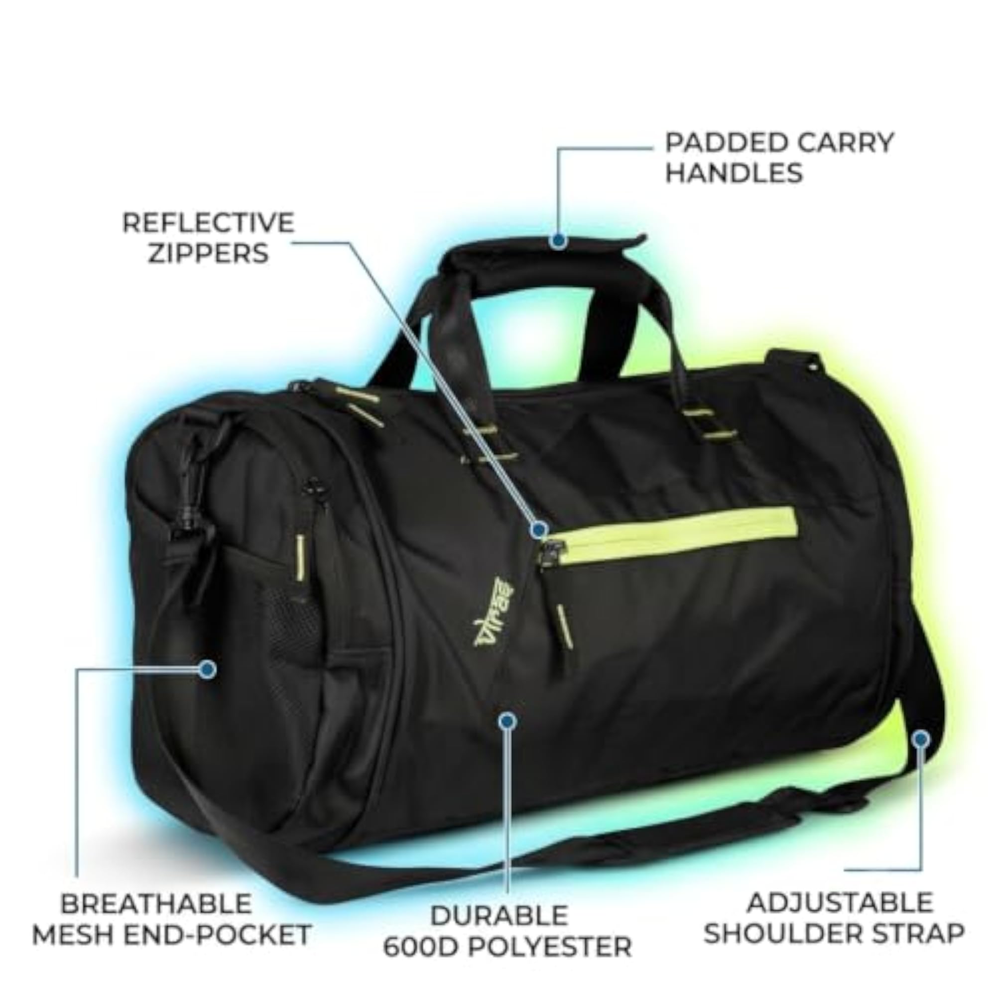 Telecom Gym Bag with Multiple Compartments