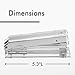 OfficeGoods Acrylic Stapler – Aesthetic & Durable Silver Desk Staple for Modern Office – Stylish & Compact Office Supplies for Women & Men