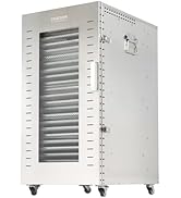 Commercial Food-Dehydrator Machine 22 Trays, Twin 110V Plugs Beef Jerky Maker, 2500W Large Dehydr...