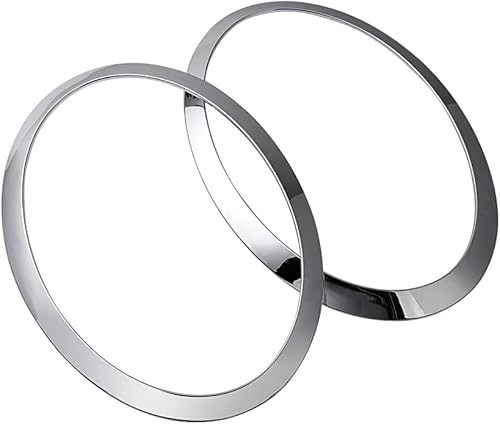 Astra Depot Compatible con MINI Cooper - Anillo envolvente cromado para faros delanteros izquierdo y derecho 2014-2019 2020 2021 2022 2023 F55 F56