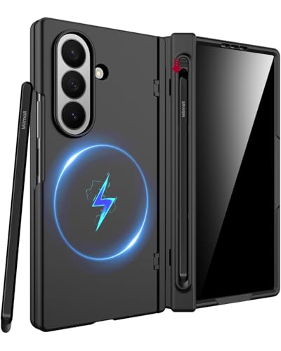 Miimall Custodia per Samsung Galaxy Z Fold 7 con pellicola protettiva per lo schermo della privacy, [S Pen inclusa] [ricarica magnetica] [protezione cerniera], anti-spia, antiurto, resistente, robusta